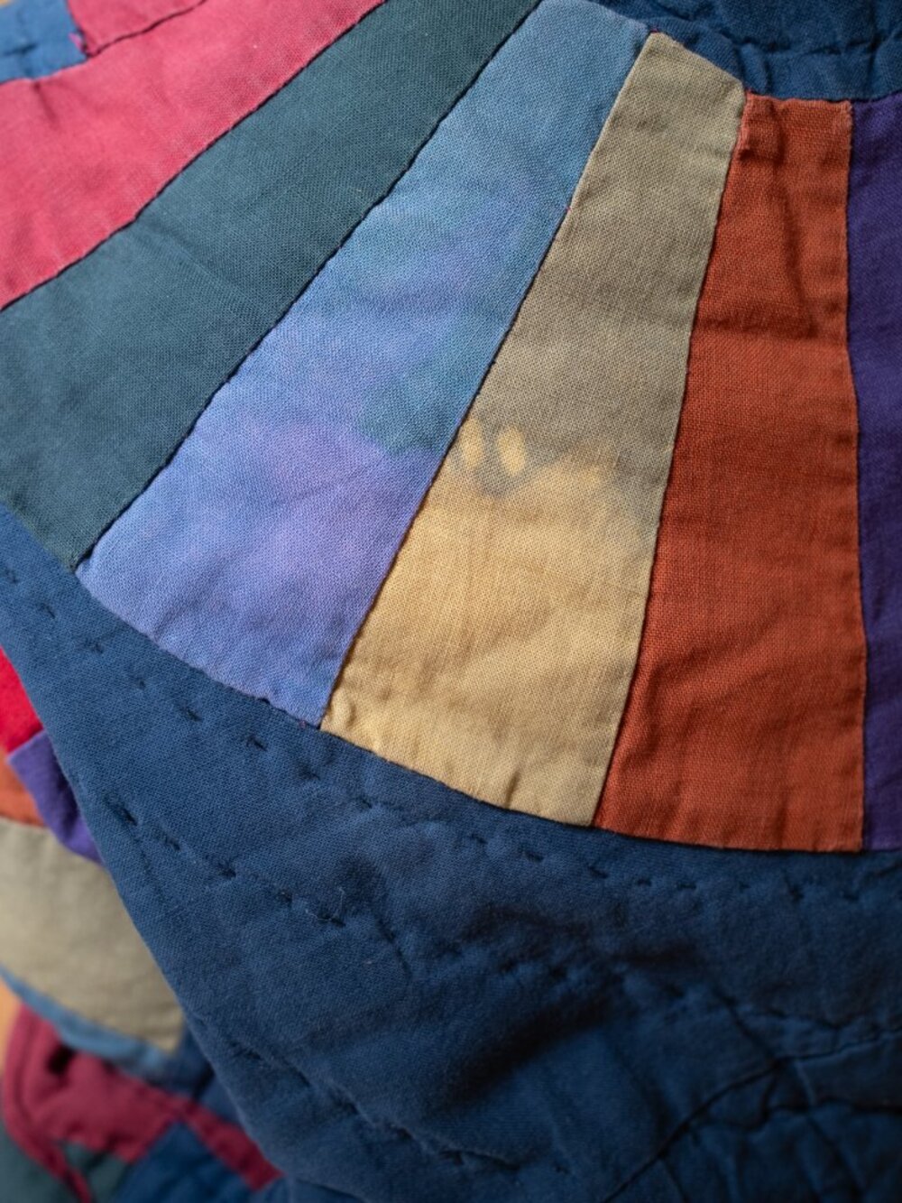 Handmade Vintage Quilt Coat, Rainbow - Picture 12 of 13